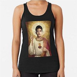 Charles Leclerc jesus Racerback Tank Top