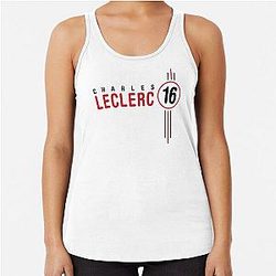 Charles Leclerc 16 Ferrari – F1 Racing Team Motorsports 2021 Racerback Tank Top