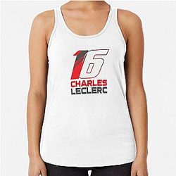 Charles Leclerc 16 v3 Racerback Tank Top