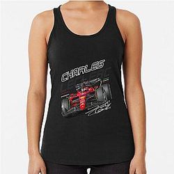 Charles Leclerc Scuderia Ferrari  Racerback Tank Top