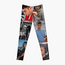 Charles Leclerc picture collage Leggings