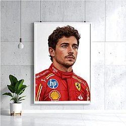 Charles Leclerc - Monaco Native Racer Charles Leclerc Posters