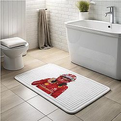 Charles Leclerc LA 1401 - Talented Monégasque professional Formula One racing driver Charles Leclerc Bath Mats