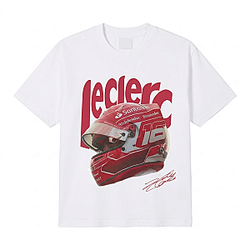 Leclerc Signature Helmet Tee LA 1506 Charles Leclerc T-Shirts
