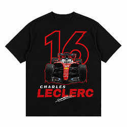 F1 Car Number 16 Signature LA3107 Charles Leclerc T-Shirts