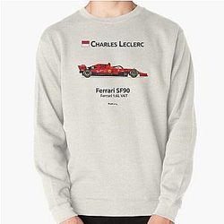Charles Leclerc 2019 - SF90 with name Pullover Sweatshirt