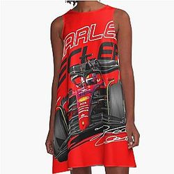 Charles Leclerc Scuderia Ferrari 2022 A-Line Dress
