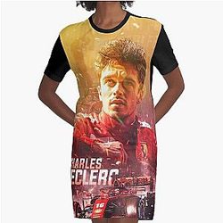 Charles Leclerc 5030722 Graphic T-Shirt Dress