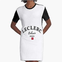 Charles Leclerc Bahrain 2022 Graphic T-Shirt Dress