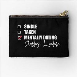 Mentally Dating Charles Leclerc Zipper Pouch