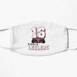 Charles Leclerc 16 Formula 1 Flat Mask