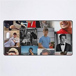 Charles Leclerc picture collage Desk Mat