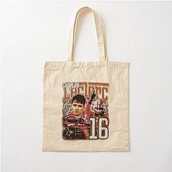 Charles Leclerc 16 art Cotton Tote Bag