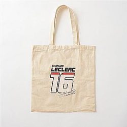 F1 Charles Leclerc 16 Cotton Tote Bag