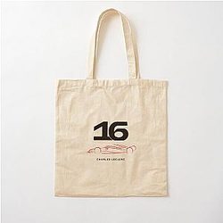 Charles Leclerc 16 F1 Car Cotton Tote Bag
