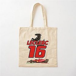 Ferrari Charles leclerc shirt Cha Cotton Tote Bag