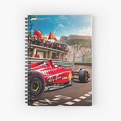 Charles Leclerc Car Ferrari Driver Formula 1  Spiral Notebook