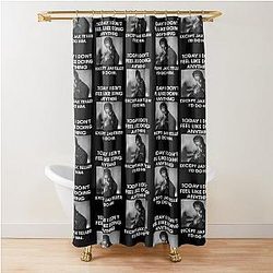 Charlie Hunnam Today I Don't Feel Like Doing the Shower Curtain
