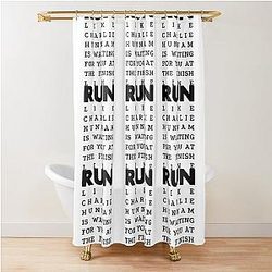 RUN Charlie Hunnam  Shower Curtain