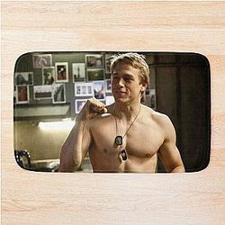 Charlie Hunnam Custom BN07 Phone Case Wallet Case Clothing Graphic T-Shirt Bath Mat