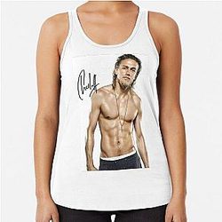 Charlie Hunnam autograph Racerback Tank