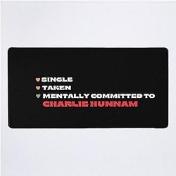 Mentally Committed to Charlie Hunnam Desk Mat
