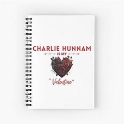 Charlie Hunnam Valentine Spiral Notebook