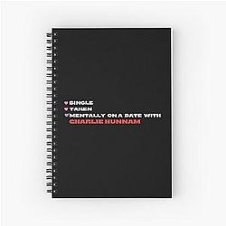 Mentally on a Date with Charlie Hunnam Spiral Notebook
