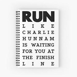 Run Spiral Notebook Charlie Hunnam