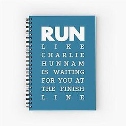 RUN Charlie Hunnam Spiral Notebook