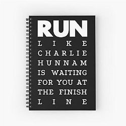RUN with Charlie Hunnam Spiral Notebook