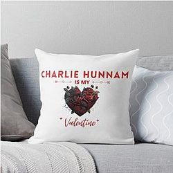 Charlie Hunnam Throw Pillow