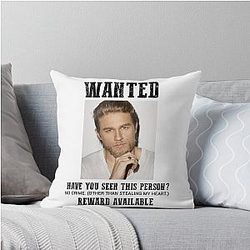 Wanted: Charlie Hunnam Throw Pillow