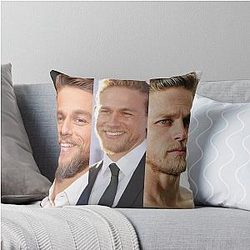 Charlie Hunnam Throw Pillow
