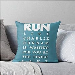 RUN Charlie Hunnam Throw Pillow