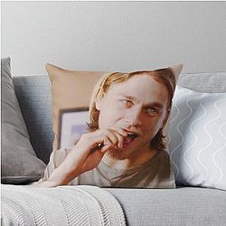 Charlie Hunnam Magnetic Throw Pillow