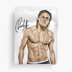Charlie Hunnam Autograph Duvet Cover