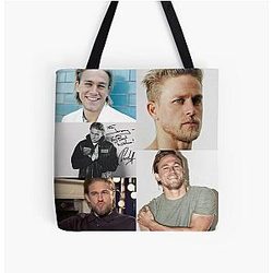 Charlie Hunnam Signed Art Tote Bag