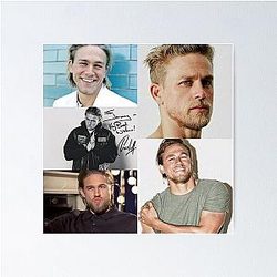 Charlie Hunnam Signed Art Poster