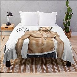 Charlie Hunnam Autograph Throw Blanket