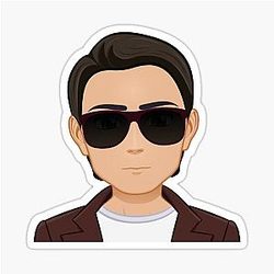 Charlie Sheen Cartoon Face sticker