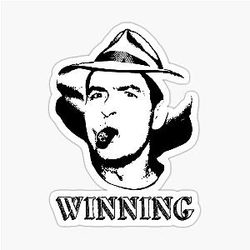 Charlie Sheen Winning Sticker