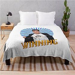 Charlie Sheen Winning Throw Blanket