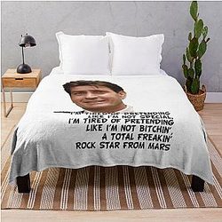 Charlie Sheen Throw Blanket