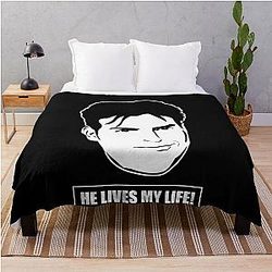 Charlie Sheen My Life Throw Blanket