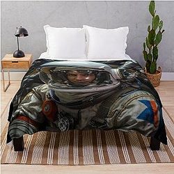 Does this astronaut look like Charlie Sheen? Throw Blanket