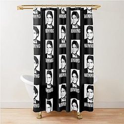 Charlie Sheen Winning Shirt Unisex for Men Women Shower Curtain