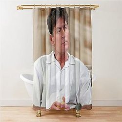 Charlie Sheen Shower Curtain