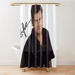 Charlie Sheen Autograph Curtain