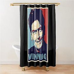 Winning: by Charlie Sheen Shower Curtain